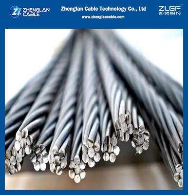 ASTM A475 o A363 filo di acciaio galvanizzato rivestito di zinco Ehs 7/2.03mm