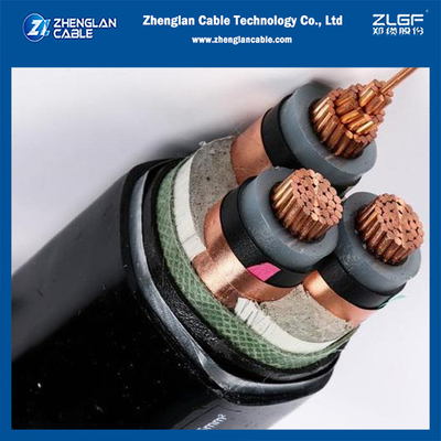 8.7/15kv Cavi di alimentazione N2XSBY Cu/Sc/Xlpe/Sc/Cts/Pvc/Sta/Pvc 3x120 DIN VDE 0276-620 HD 620