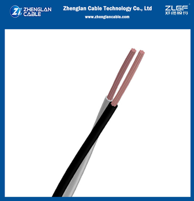 0.6/1KV Cavi di alimentazione duplex (CV) isolati in rame PVC a bassa tensione 2 Core per la norma IEC 60228; IEC 60227 ((CU/PVC)