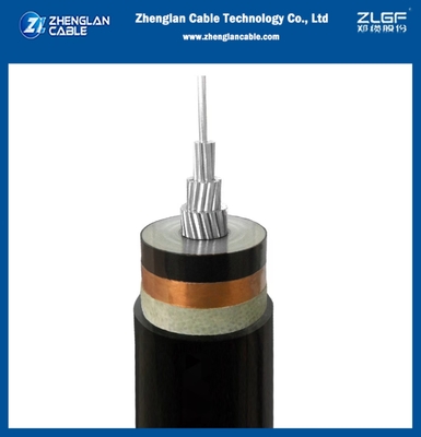 21/35kV Cavo di alimentazione a media tensione Cavo di alluminio non corazzato 1x185mm2 AL/SC/XLPE/SC/CTS/PVC IEC 60502-2