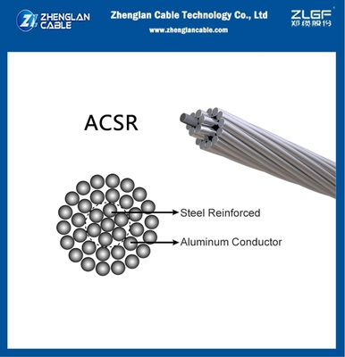 ACSR Conduttore nudo Acciaio conduttore in alluminio rinforzato 120/20mm2 AL26/2.44 ST7/1.90 BS215