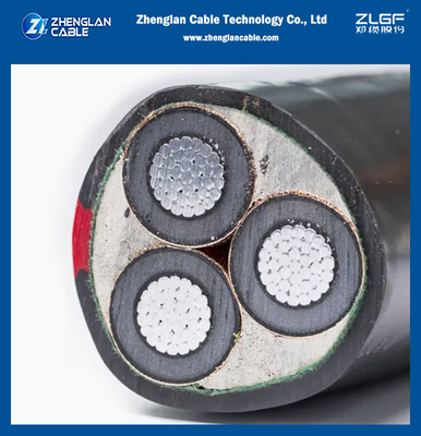 11kv 15kv 20kv 33kv 35kv Cavo di alimentazione a media tensione 3 core Conductor in rame alluminio XLPE Isolato blindato LSZH Cavo elettrico XLPE Cavo