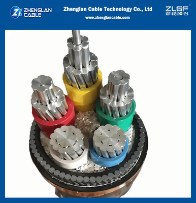 NA2XRY YJLV32 0,6/1KV LV CU/AL XLPE Isolamento SWA PVC Involucro 3 Core 95mm2 Cavo di alimentazione