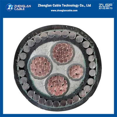 Cable di alimentazione a bassa tensione 0,6/1KV CU/XLPE/PVC/SWA/PVC 3x95+1x50mm2 BS5467