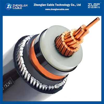 12/20KV CU/SC/XLPE/SC/CTS/AWA/PVC 1x150mm2 Cable di alimentazione blindato a tensione mediana a singolo nucleo
