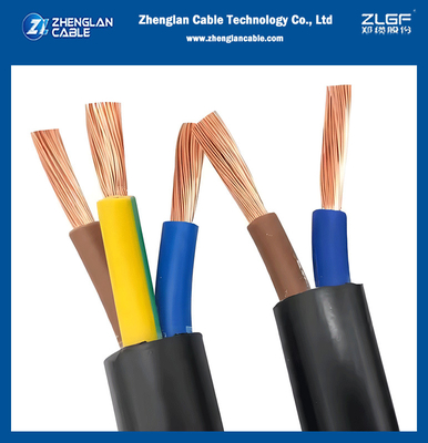 Cavo RV-K con giacca in PVC flessibile 0.6/1KV per la forma circolare del conduttore in ambienti industriali