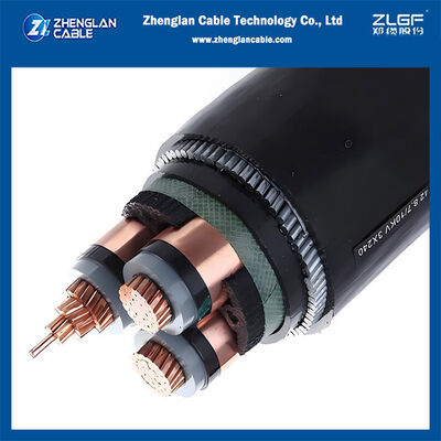 Cavo di rame armato di tipo armato di cavo di rame di 6.35/11KV 3x50mm2 CU/SC/XLPE/SC/CTS/PVC/SWA/PVC MV Cavo di alimentazione di media tensione