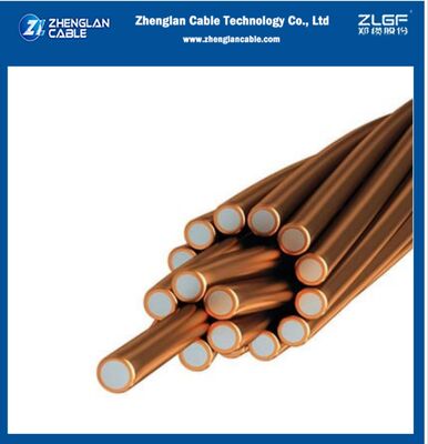 Filtro di acciaio rivestito di rame rivestito di CCS ricoperto di rame rivestito di acciaio con conducibilità del 40% 2AWG 7/2.59mm