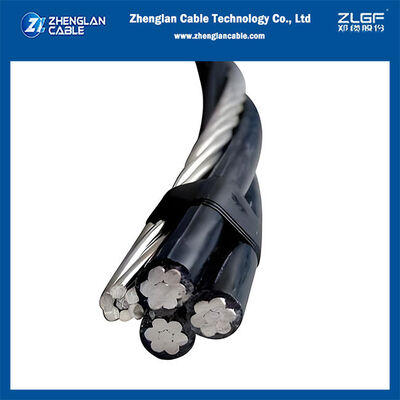 Cavo aereo in bundle (ABC) Cavo isolato sopraelevato da 0,6/1 kV - Cavo ABC a quattro conduttori per rete di distribuzione a bassa tensione