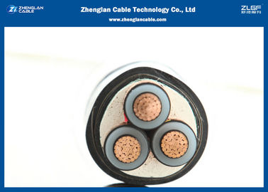 cavo del Cu dei centri 18/30KV 3, cavo elettrico di IEC 60502 sistemi MV (Unarmoured) (CU/PVC/XLPE/STA/NYBY/N2XBY)