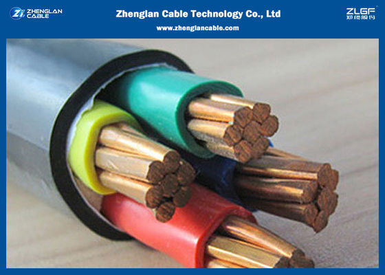 cavo elettrico resistente al fuoco Unarmored del PVC di Xlpe del Cu del centro 0.6/1kv 4