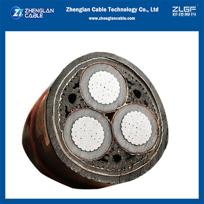 Di tensione di 6/10KV 3x185mm2 Medinum cavo il cavo di alluminio IEC60502-2 tripolare di sistemi MV