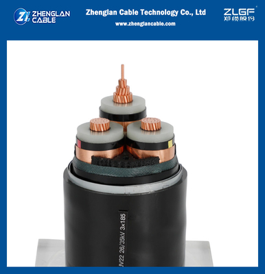 Cavi elettrici di media tensione corazzati dell'isolamento di STA 35KV XLPE 3x95sqmm 3x185sqmm