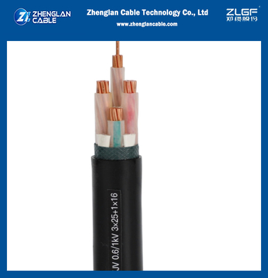 Basso Cu multiconduttore AL Conductor del cavo elettrico di tensione di NA2XRY 0.6/1KV 3x25sqmm+1x16sqmm